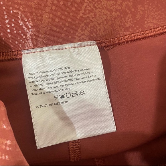 Lululemon | wunder under high rise tight pink shine - Picture 5 of 6